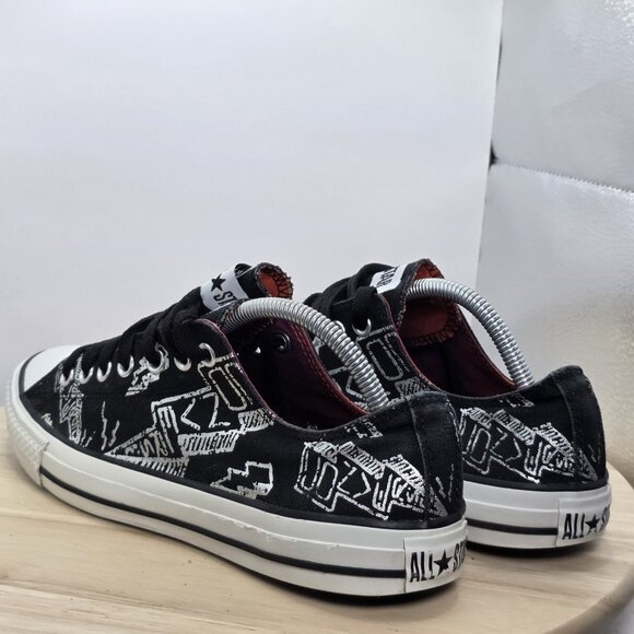 Converse All Stars men's Zebra Stripe Low Top Pop Tongue Lace Shoes Size 9.5 - Picture 7 of 9